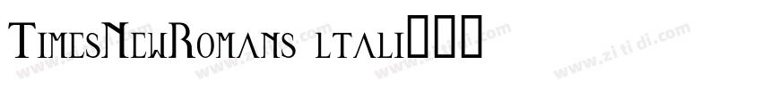 TimesNewRomans ltali字体转换